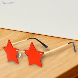 Star Shape Sunglasses Holiday Prom Beach Pentagram Rimless Glasses