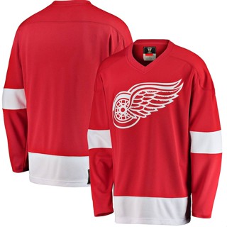 Sy3 NHL Detroit Red Wings Jersey เสื้อกีฬาแขนยาว พลัสไซซ์ YS3