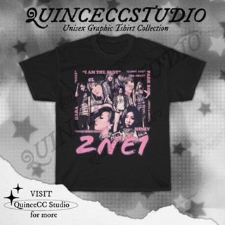 2Ne1 เสื้อยืดลําลอง แขนสั้น พิมพ์ลายกราฟฟิค Kpop 2Ne1 2Ne1 สไตล์วินเทจ สําหรับแฟนแบล็คแจ็ค