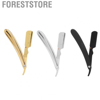 Foreststore Straight Razor  Multi‑functional Safe Folding Handle Razor Foldable  for Haircutting for Beard Shaving Eyebrow Shaping