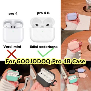 【ของแท้】เคสหูฟัง แบบนิ่ม สีพื้น สีมาการอง สําหรับ GOOJODOQ Pro 4B GOOJODOQ Pro 4