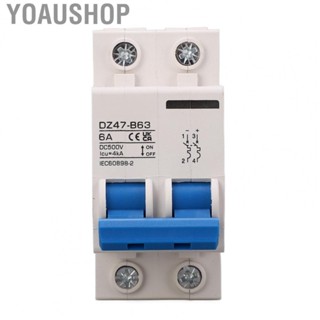 Yoaushop Mini Circuit Breaker 2P B Type Low Voltage Circuit Breaker DIN  Mount DC