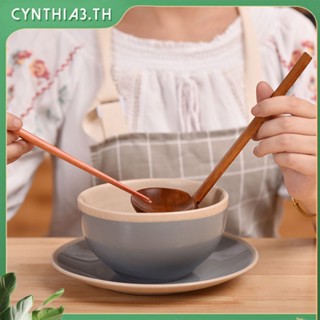 ครัวภาชนะไม้สำหรับ Nonstick กระทะไม้พายช้อนกระชอนสลัดส้อมเครื่องครัว Cynthia