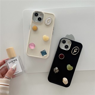 เคสโทรศัพท์มือถือ ซิลิโคน กันกระแทก ลายอัญมณีสามมิติ สร้างสรรค์ สําหรับ Iphone 12 11 13 14 PRO MAX 13ProMax 12 13pro 11 14pro