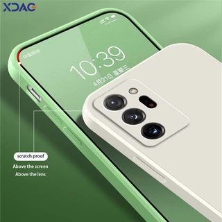 เคสโทรศัพท์มือถือ ซิลิโคนเหลว ทรงสี่เหลี่ยม สําหรับ Samsung Galaxy Note 9 10 20 Plus Ultra Note9 Note10 Note20