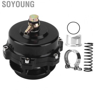 Soyoung V Band Blow Off Valve BOV Flange Metal Black for Car