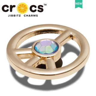 Jibbitz Crocs charms ใหม่ บักเกิลโลหะ รูปฟริสบี้ สไตล์สร้างสรรค์ สําหรับรองเท้า Crocs DIY 2023