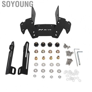 Soyoung Motorcycle Windshield Mount Bracket  3PCS High Strength Strong Stability Motorcycle Windshield Bracket Black  for Motorbike