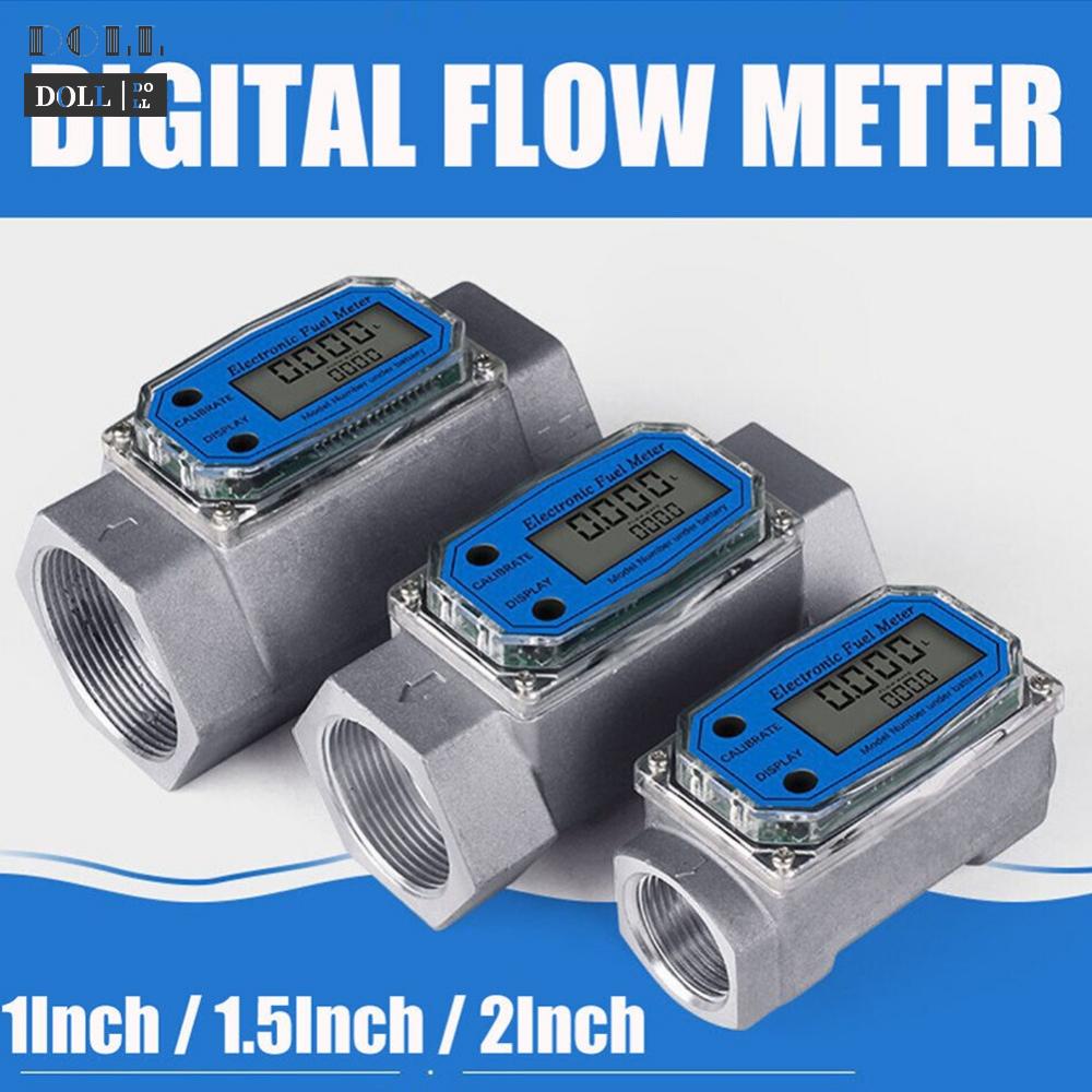 READY STOCK Wide Range Application Digital Diesel Fuel Water Flow Meter with Thread Connection