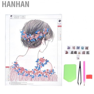 Hanhan Rhinestone Painting Kits Girl Back View Rhinestone Picture For Decoration