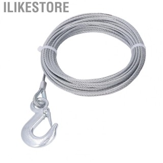 Ilikestore Towing Ropes Winch Wire Rope 4mmx12m Cable 2000LBS Strength Stainless Steel Galvanized Replacement Winch Galvanized Rope