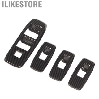 Ilikestore Door Window Control Panel Cover  Car Lift Switch  Carbon Fiber Pattern  for Car