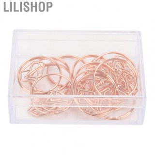 Lilishop Mini Paper Clips Sturdy Durable Gold Paper Clips for Photo for Paper for Files