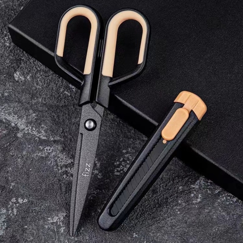 Fizz Guangbo กรรไกร อเนกประสงค์ มีกาวในตัว สําหรับบ้าน สํานักงาน FZ21215