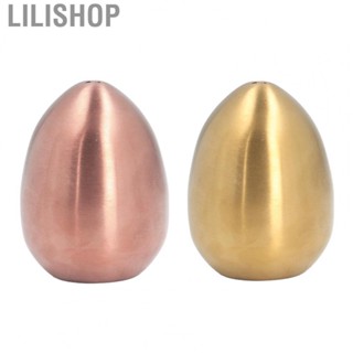 Lilishop Egg Shaped Salt Shaker Compact Stainless Steel Egg Spice Shaker Convenient for Outdoor Barbecue for Family Gathering for Banquet