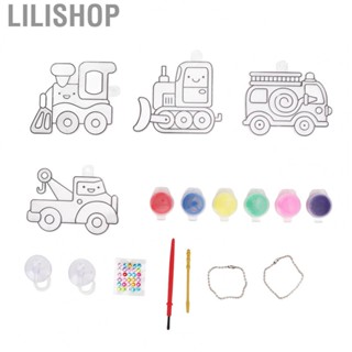 Lilishop Window Art  For Kids DIY Suncatchers 4 Car Looks 6 Watercolor Colors DIY