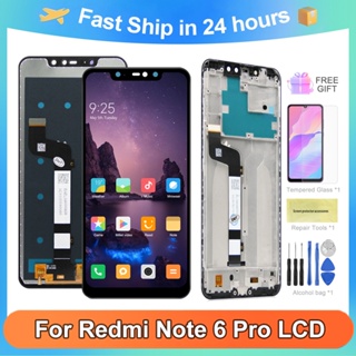 อะไหล่หน้าจอสัมผัส LCD แบบเปลี่ยน สําหรับ Xiaomi Redmi Note 6 Pro M1806E7TG Note 6 Pro 6.26 นิ้ว