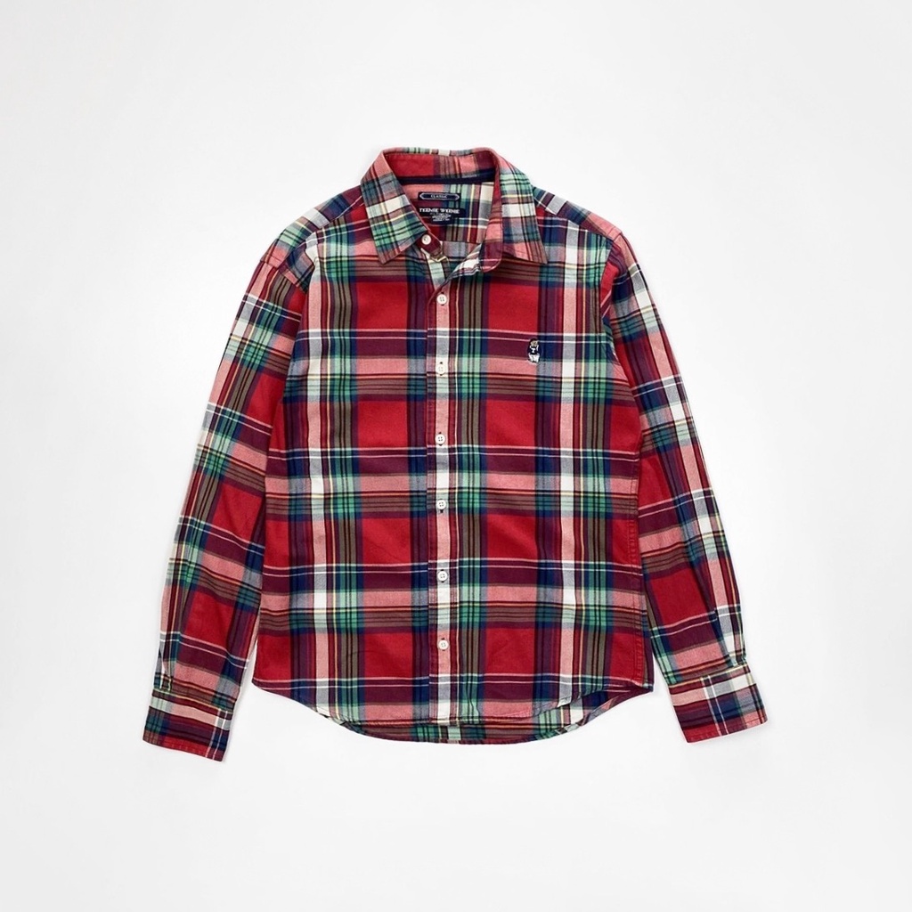 Teenie Weenie plaid shirt , red