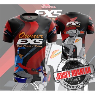 เสื้อยืด BAJU EX5 Member 2.0 Gong Badak Jersey 2022 Dream BAJU OWNER HONDA EX5 V1 (แขนสั้น)