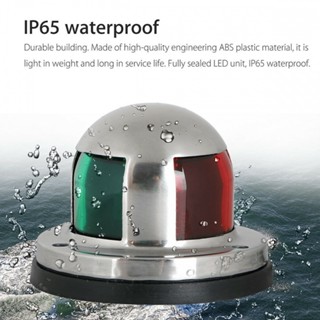 ⚡READYSTOCK⚡Navigation Lights Boat Indicator Light Green Stainless Steel Bow Light