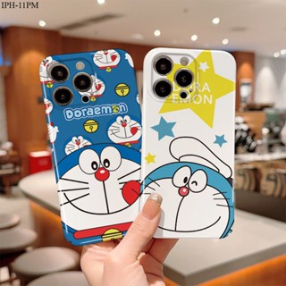 iPhone 11 8 7 X XS XR Max SE Pro Plus + 2022 2020 Compatible เข้ากันได้ เคสไอโฟน สำหรับ Case Cartoon Doraemon Cat เคส เคสโทรศัพท์ เคสมือถือ Hard Phone Cases