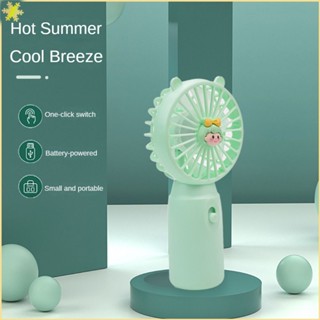 [LBE] Cute Girl Sheep DIY Mini Handheld Small Fan Portable Outdoor Student Desktop Cooling Fan Battery Power