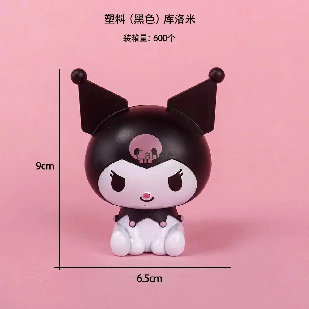 Kuromi Cinnamoroll Pachacco รุ่น Q ตุ๊กตาหัวใหญ่อะนิเมะการ์ตูนเค้กวันเกิดตกแต่งของขวัญของเล่นเด็ก thumbnail 8
