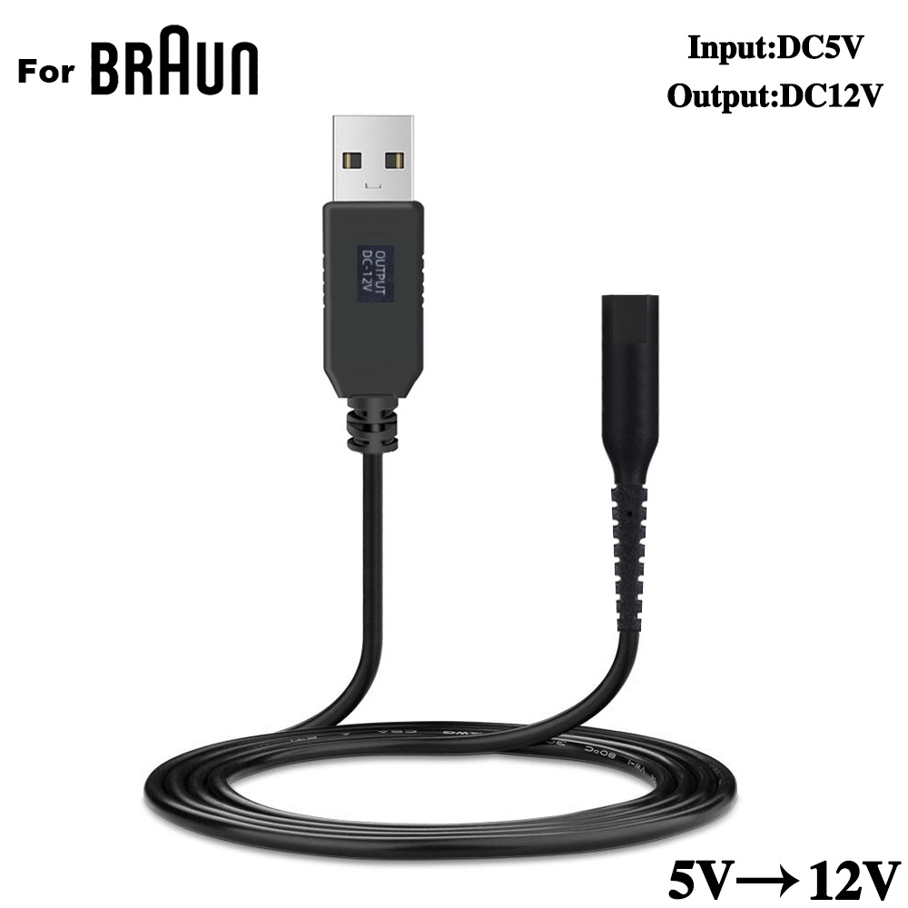 อะแดปเตอร์สายชาร์จ AC 12V 0.4A สําหรับเครื่องโกนหนวด Braun 5415 5416 5497 5610 5611 5612 5613 5614 5