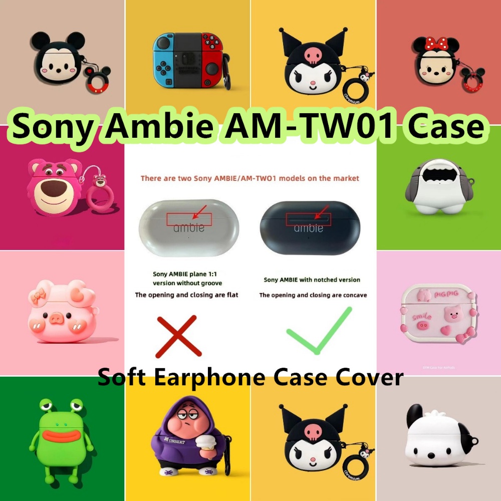 【Case Home】เคสหูฟัง แบบนิ่ม ลายการ์ตูน สําหรับ Sony Ambie AM-TW01 AM-TW01
