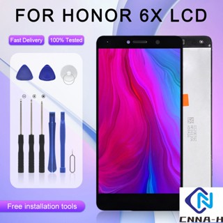 อะไหล่หน้าจอสัมผัส Lcd GR5 2017 แบบเปลี่ยน พร้อมกรอบ สําหรับ Huawei Honor 6X