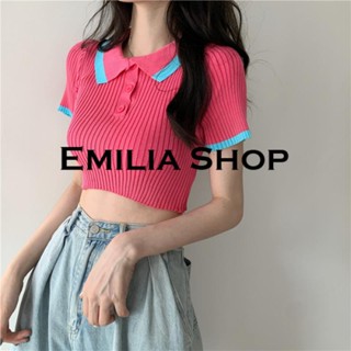 EMILIA SHOP  เสื้อยืด เสื้อครอป เสื้อผ้าแฟชั่นผู้หญิง สไตล์เกาหลี 2023 ใหม่  คุณภาพสูง สวย สวยงาม Comfortable A29J1NR 36Z230909