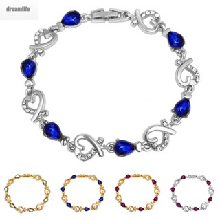 【DREAMLIFE】Bracelet Fashion Multicolor Pretty Simple Crystal Bracelet Fashionable