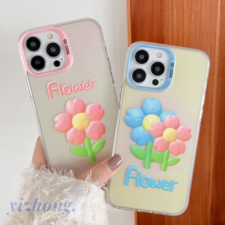 เคสโทรศัพท์มือถือแบบนิ่ม TPU กันกระแทก กันรอยขีดข่วน กันฝุ่น ลายดอกไม้ แฟชั่นเรียบง่าย สําหรับ iPhone 11 14 13 Pro Max 12P