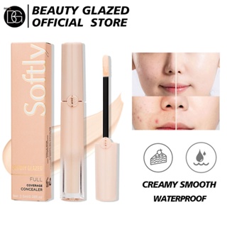 Beauty Glazed Concealer Acne Spots Dark Circles Tear Trough Long Lasting Waterproof คอนซีลเลอร์แต่งหน้า nuuo