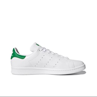 【ของแท้ 100%】adidas originals Stan Smith White Green รุ่นเดียวกันสำหรับผู้ชายและผู้หญิง รองเท้ากีฬาลำลอง จัดส่งฟรี