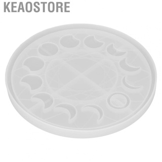 Keaostore Moon Phase Tray Mold  Soft Decorative Lunar Eclipse Wall Hanging Silicone Flexible for Home Decoration DIY Crafts Jewelry Making