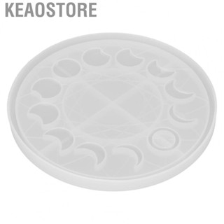 Keaostore Moon Phase Tray Mold  Soft Decorative Lunar Eclipse Wall Hanging Silicone Flexible for Home Decoration DIY Crafts Jewelry Making