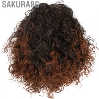 Sakurabc Lace Front Wig  Comfortable High Temperature Synthetic Hair Fake Fluffy Super Soft for Halloween