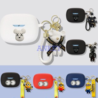 For Anker Soundcore Life Dot 3i / Note 3i / P2i P3i A20i A3i Earphone Silicone Case Bear Lovely Earbuds Protective Headphone Cover Headset Skin with Pendant