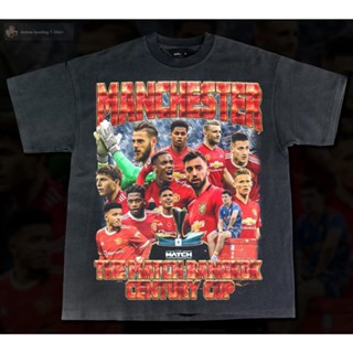 เสื้อยืดผ้าฝ้าย เสื้อยืดลาย “เเมนยู1” ผ้าคอตตอน100%