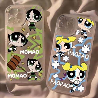 เคสโทรศัพท์มือถือนิ่ม ลายการ์ตูน Powerpuff Girls สําหรับ iPhone 14promax QYJS 12 11 13 7 8plus xr xs 13promax 14x11