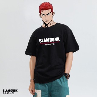 การออกแบบเดิม Slam Dunk เสื้อยืดผู้ชายแขนสั้นเสื้อบาสเก็ตบอลกีฬา Sakuragi Hanado S-5XLS-5XL