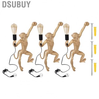 Dsubuy Monkey Wall Lamp  Resin Light Longer Service Life Unique Appearance for Living Room Bedroom