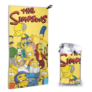 The Simpsons ผ้าขนหนูนุ่ม ดูดซับน้ําได้ดี แห้งเร็ว สําหรับเด็ก และผู้ใหญ่ 40x80 ซม.