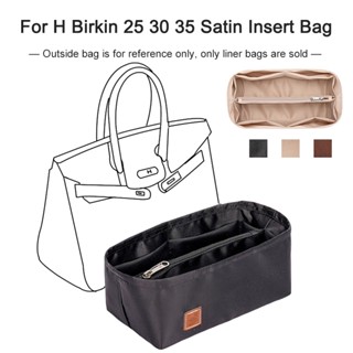 กระเป๋าถือ ผ้าซาติน สําหรับใส่กระเป๋าเดินทาง Birkin 25 30 35