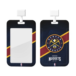 Denver Nuggets DEN ซองใส่บัตรประจําตัว แนวตั้ง พลาสติก กันน้ํา ขนาด 7*11 ซม. พร้อมสายคล้อง