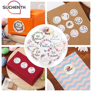 SUCHENTH Suchenth สติกเกอร์ฉลาก EID Mubarak สําหรับตกแต่งบ้าน 144 ชิ้น