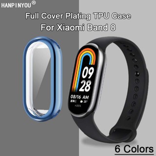 เคสนาฬิกาข้อมือซิลิโคน TPU แบบนิ่ม สีสันสดใส สําหรับ Xiaomi Band 8