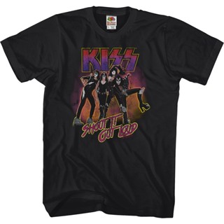 เสื้อยืด พิมพ์ลาย Shout It Out Loud KISS