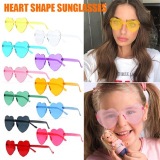 New Heart Shape Sunglasses Fun Dress Party Festival Teen Glasses Color Fashion